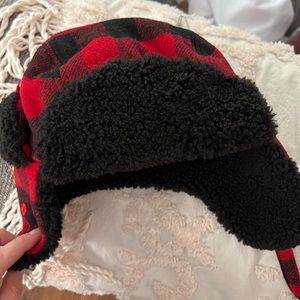 Cat & Jack Red and Black Kids Hat
